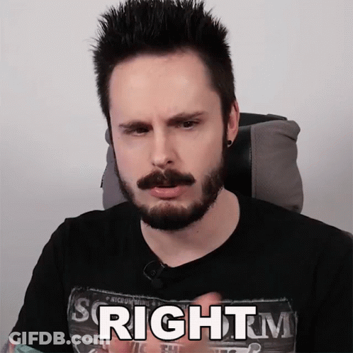 Man With Beard Wearing Right Shirt GIF