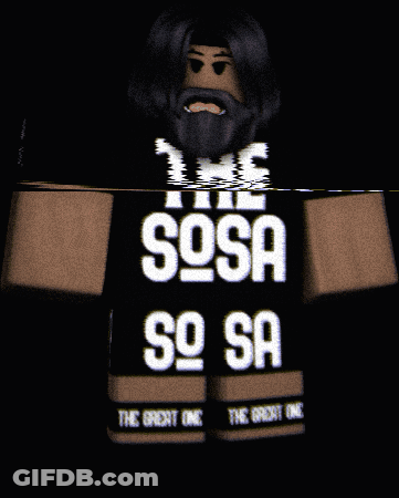 Man With Beard Wearing Shirt Saying The Sosa So Sa GIF