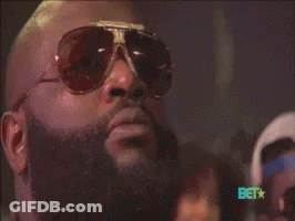 Man With Beard Wearing Sunglasses And BET Logo GIF