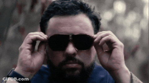 Man With Beard Wearing Sunglasses GIF