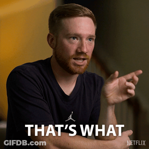 Man With Beard Wearing That's What Shirt GIF