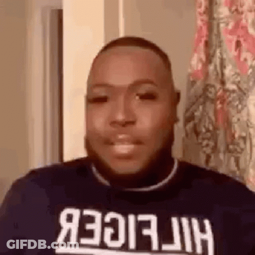 Man With Beard Wearing Tommy Hilfiger Sweater Smiling GIF