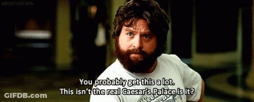Man With Beard Wearing You Probably Get This A Lot Shirt GIF