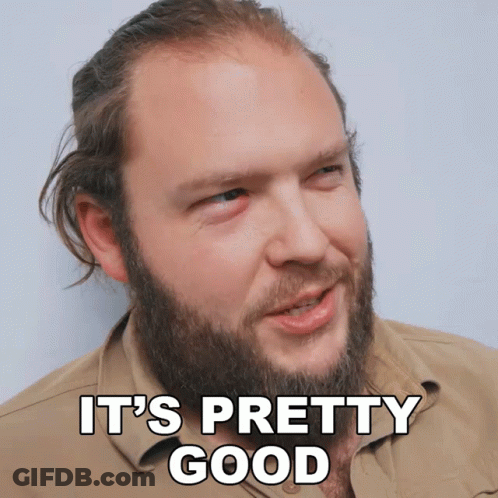 Man With Beard With It's Pretty Good Above Face GIF