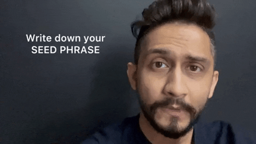 Man With Beard Writing Phrasing GIF