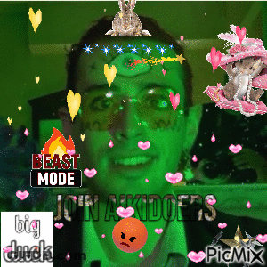 Man With Beast Mode Text GIF