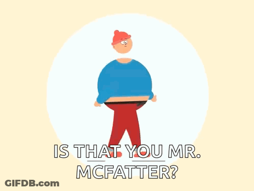 Man With Big Belly In Circle Is That You Mr McFatter GIF