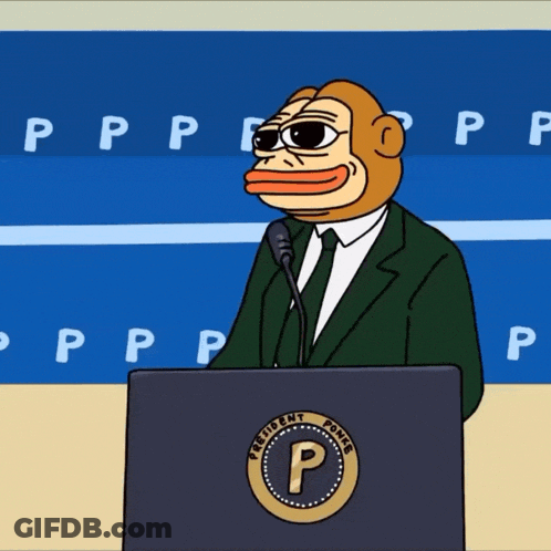Man With Big Face Holding Wallet In Front Of Refrigerator GIF