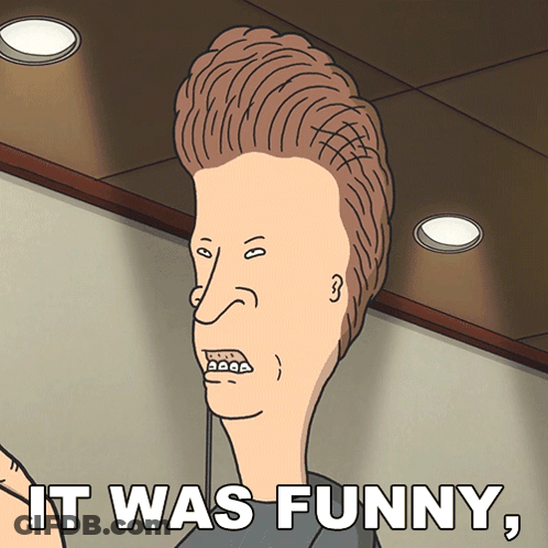 Man With Big Head Saying It Was Funny GIF