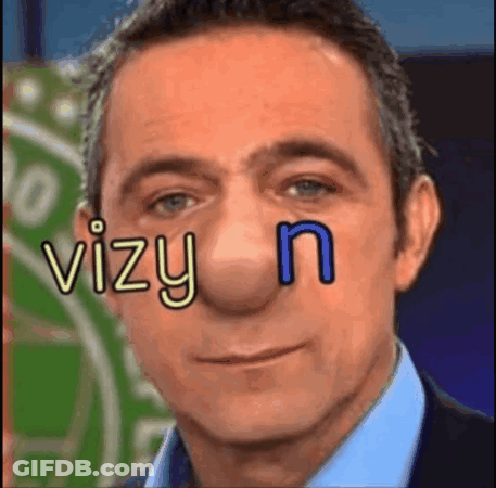 Man With Big Nose And Vizy N GIF