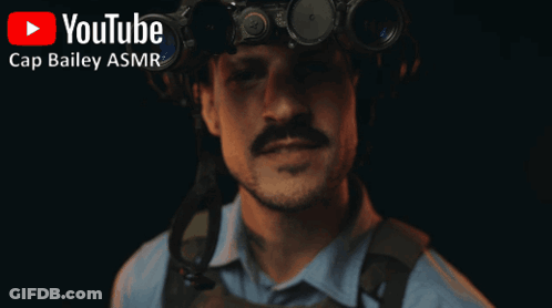 Man With Binoculars Says You're Nice When Drinking GIF