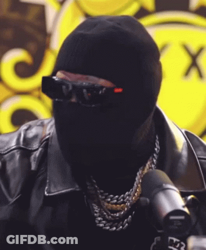 Man With Black Mask And Sunglasses GIF
