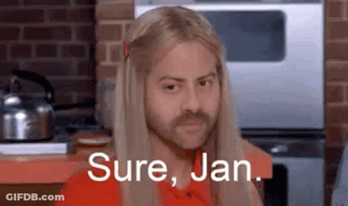 Man With Blonde Hair And Beard Saying Sure Jan GIF