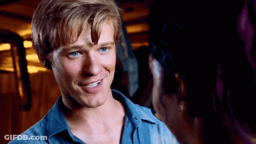 Man With Blonde Hair And Blue Eyes GIF