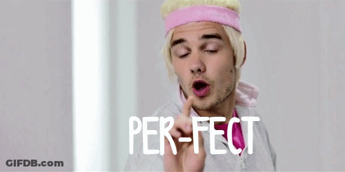 Man With Blonde Hair And Pink Headband Making Funny Face GIF