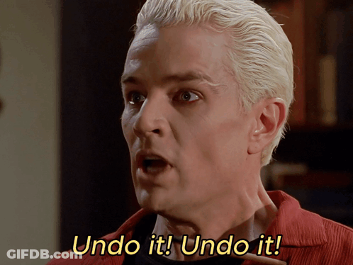 Man With Blonde Hair Saying Undo It GIF