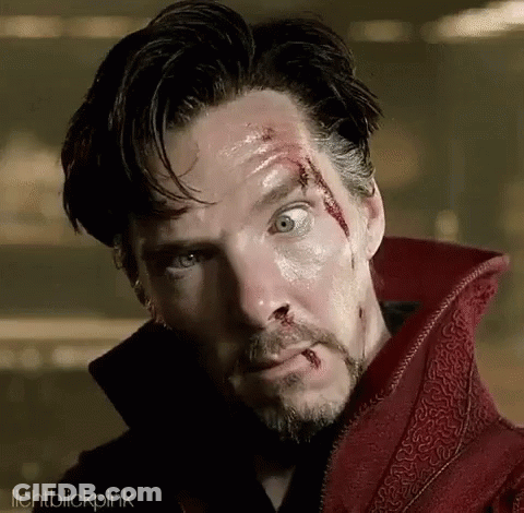 Man With Blood And Beard GIF