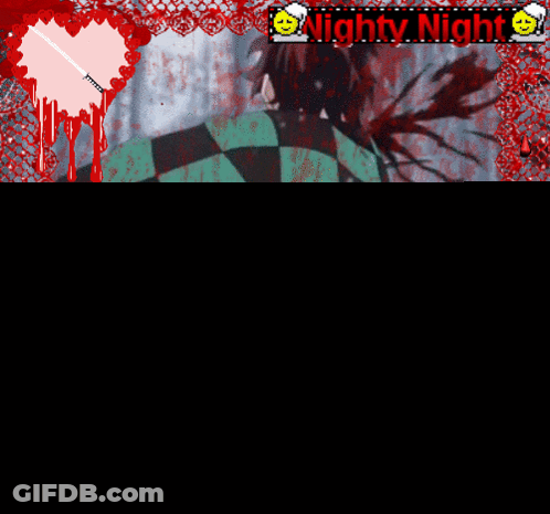 Man With Blood Coming Out Of Mouth Good Night GIF