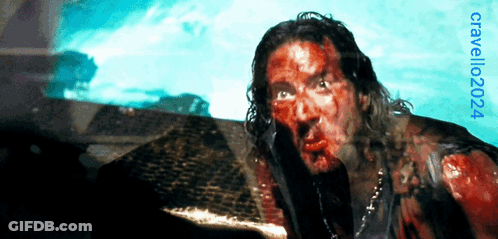 Man With Blood On Face 2024 GIF