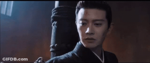 Man With Blood On Face Close Up GIF