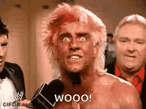 Man With Blood On Face Saying Wooo GIF