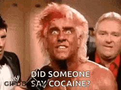 Man With Blood On Face Talking Into Microphone GIF