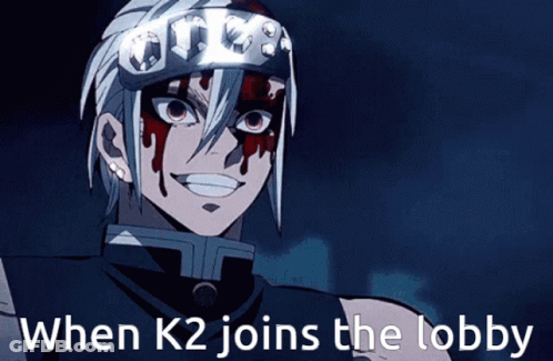 Man With Blood On Face When K2 Joins The Lobby GIF