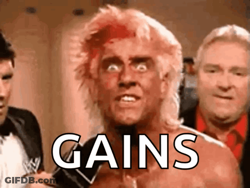 Man With Bloody Face And Gains On Chest GIF