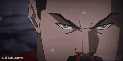 Man With Bloody Face GIF