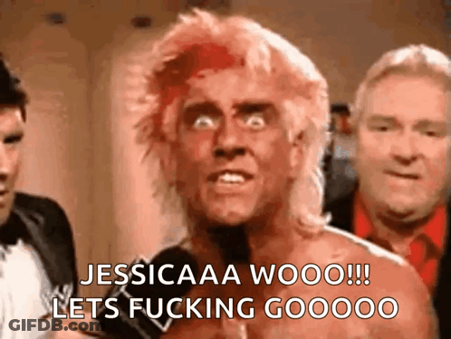 Man With Bloody Head Shouting Jessicaaa Wooo GIF
