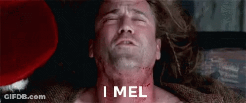 Man With Bloody Neck And I Mel Above GIF
