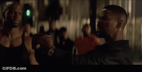 Man With Bloody Shirt Screaming In Crowd GIF