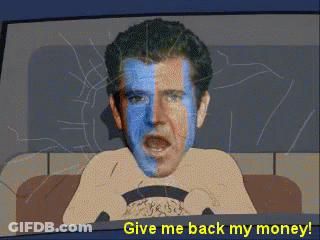 Man With Blue And White Face Paint Driving Car GIF