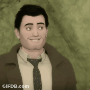 Man With Blue Eyes In Dark Room GIF