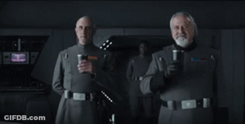 Man With Blue Face Paint Saying For The Empire To Woman GIF