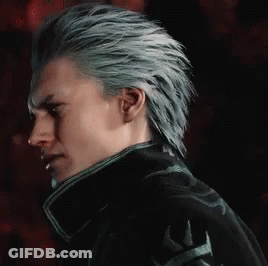 Man With Blue Hair And Black Jacket GIF