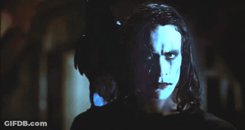 Man With Blue Paint On Face GIF