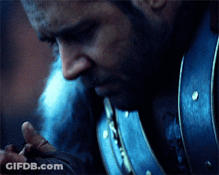 Man With Bow And Arrow Says Never Give Up GIF