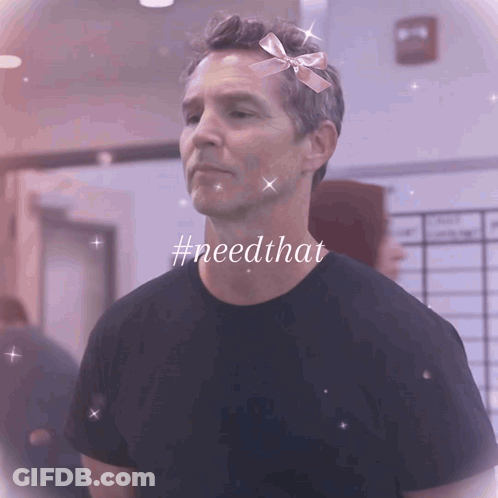 Man With Bow On Head Need That GIF