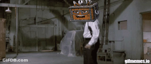 Man With Box On Head Gifmemes.io GIF