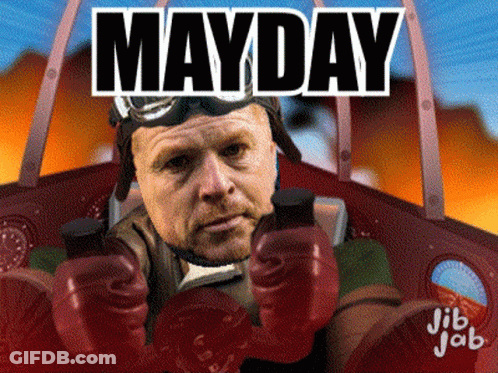 Man With Boxing Gloves In Plane Mayday GIF