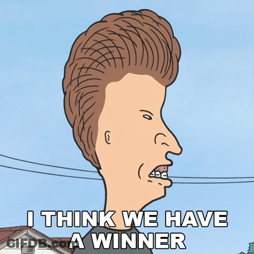 Man With Braces Says We Have A Winner GIF