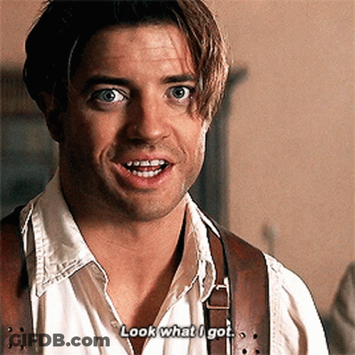 Man With Braces Smiling Says Look What I Got GIF