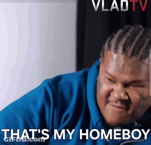 Man With Braids Says That's My Homeboy GIF