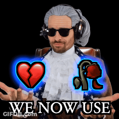 Man With Broken Heart And Rose GIF