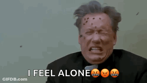 Man With Bullet Holes Crying I Feel Alone GIF