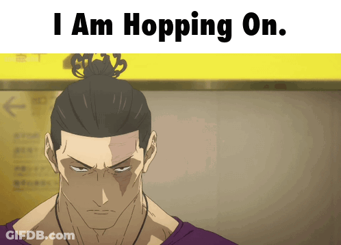 Man With Bun Saying I Am Hoping GIF