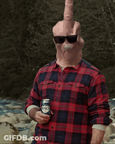 Man With Busch Can GIF