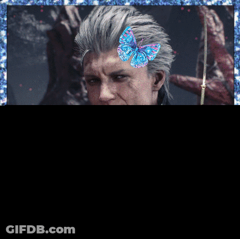 Man With Butterfly And Sparkle Monday GIF