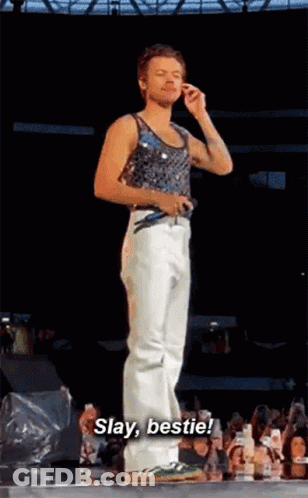 Man With Butterfly Tattoo And Suspenders GIF